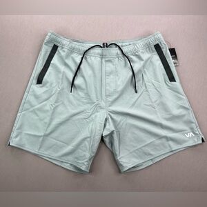 RVCA MENS KEVIN EW 17” HYBRID ATHLETIC SHORTS